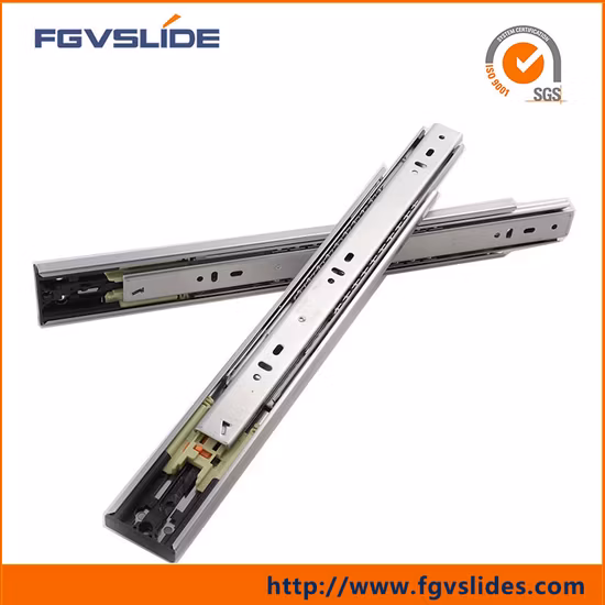 Шкаф для мебельной фурнитуры 45 мм, телескопический канал, направляющие для ящика на шарикоподшипнике с мягким закрыванием