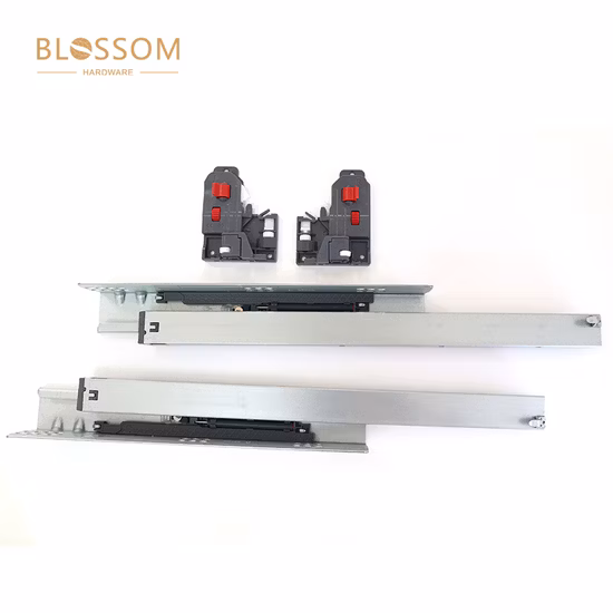 Направляющие для выдвижных ящиков под столешницей высотой 53,34 см с плавным закрыванием, полностью выдвижные направляющие для выдвижных ящиков с нижним креплением на направляющие для выдвижных ящиков грузоподъемностью 45,36 кг с регулируемыми замками и подставками